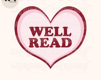 Well Read Woman SVG and PNG | trendy bookish svg, book lover svg, bookish baddie svg, bookish stickers, smut reader svg spicy book svg