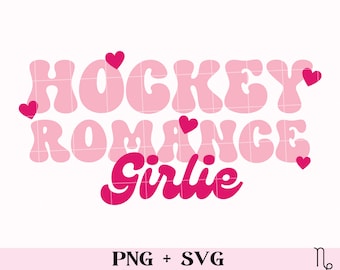 Hockey Romance Girlie SVG y PNG / bookish png, romance reader svg, hockey romance svg, sport romance svg, smut reader png picante amante de los libros