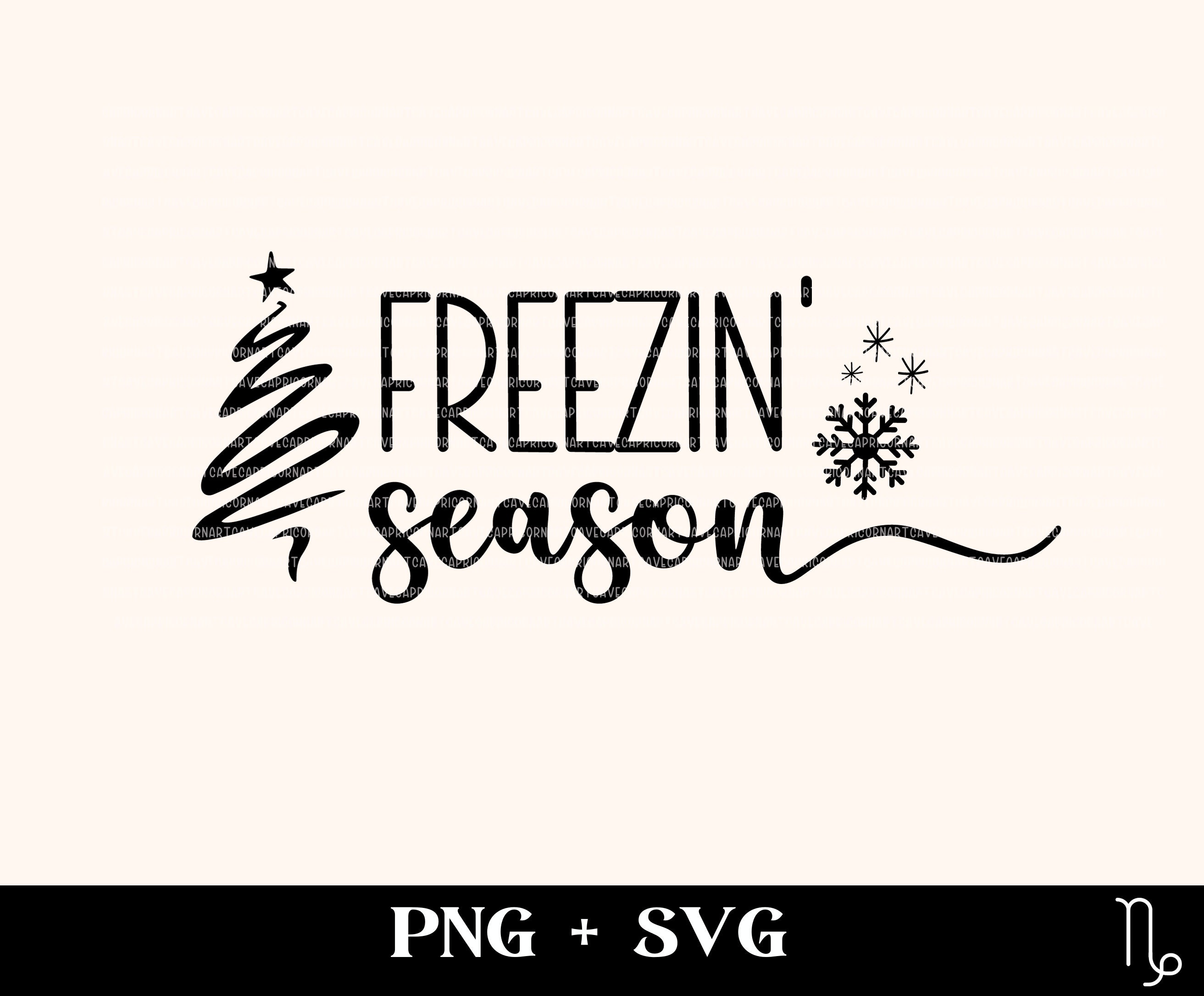 Freezin' Season SVG and PNG | Holiday Svg, Christmas Svg, Winter Svg ...