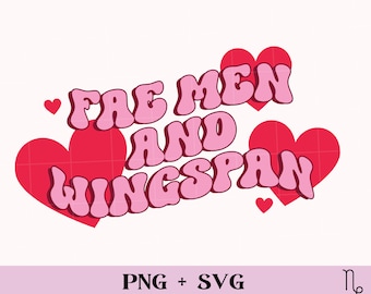 Fae Men and Wingspan SVG and PNG | bookish png, romance reader svg, bat boys svg, smutty books, spicy reader svg, fantasy romance svg, png