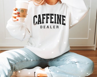 Caffeine dealer SVG and PNG | Varsity Font SVG, trendy Barista svg, Barista Life svg, support your local barista svg, caffeine plug svg