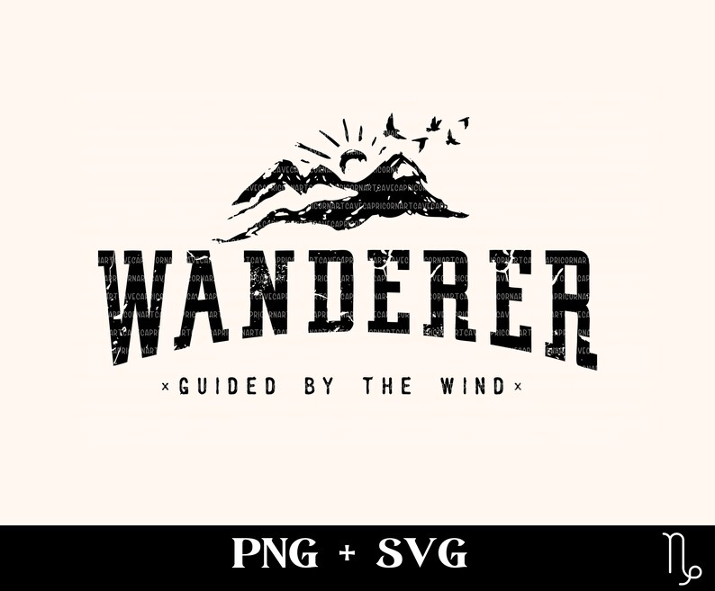 Wanderer Graphics Wanderer SVG and PNG | Wanderlust Svg, Camping Svg, Road Trip Svg ...