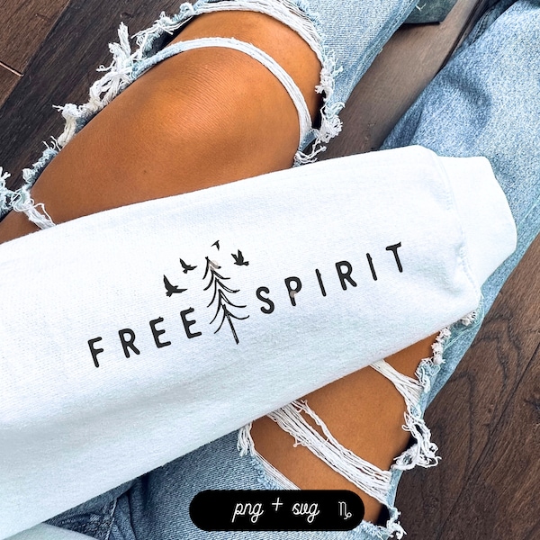 Free Spirit SVG and PNG | wanderlust svg, camping svg, road trip svg, girls trip svg, camp life svg, nature svg, hiking svg, outdoors svg