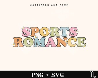 Sports Romance SVG and PNG | bookish svg, romance tropes svg, smut reader svg, spicy book cut file, smutty books svg, book lover svg, reader