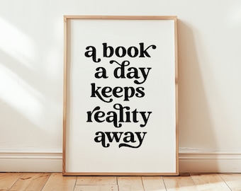 Bookish Art Print | Bookish Wall Art | Digital Printable Wall Decor | Book lover Wall Art | Reader Art Print | Book Poster | Bookish Poster