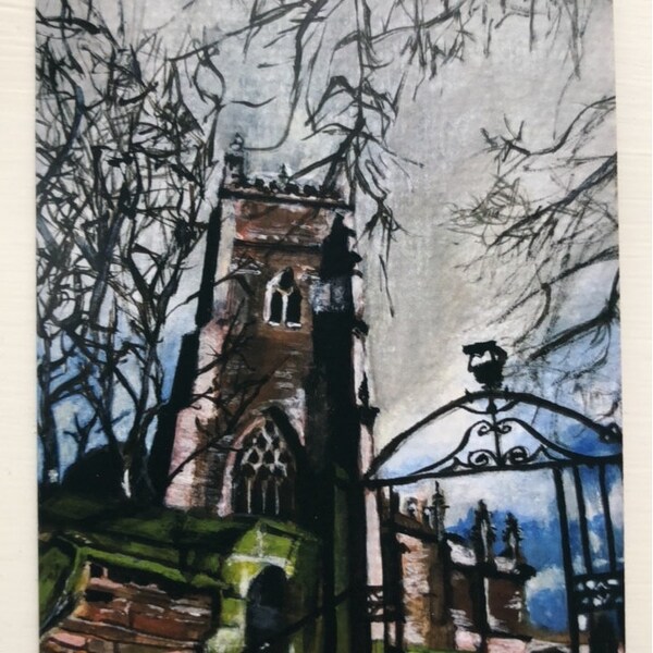 St. Oswald-Kirche, Malpas LandschaftsbyLucyArt