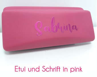 Glasses case personalized with name