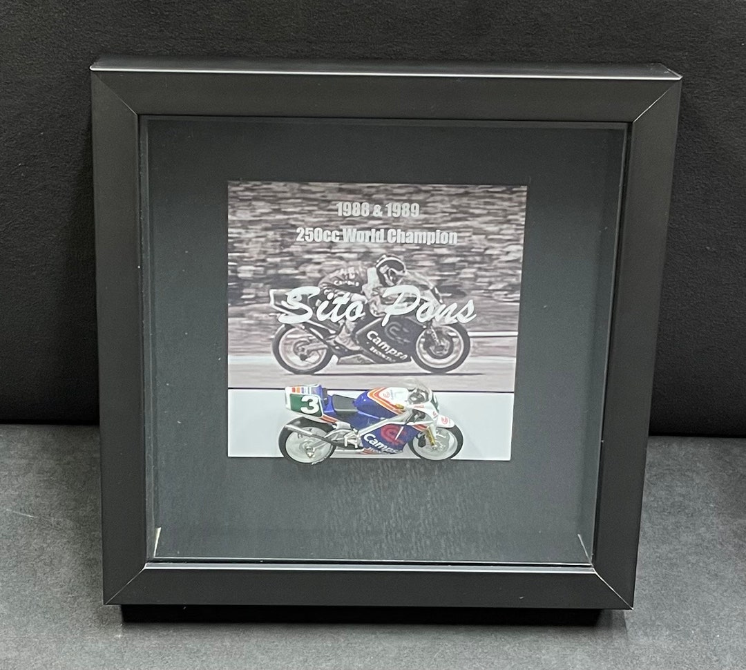 Sito Pons 1988 1989 250cc Motorcycle World Champion Wall Art ONLY ONE AVAILABLE One of a Kind Etsy