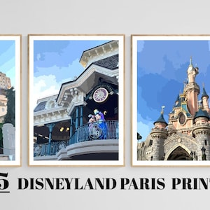 15 DISNEYLAND PARIS PRINTS | Digital download | Print at home