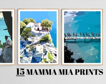 Mamma Mia Griechenland Kunstdrucke | Abba Film inspiriert (Digitaler Download)