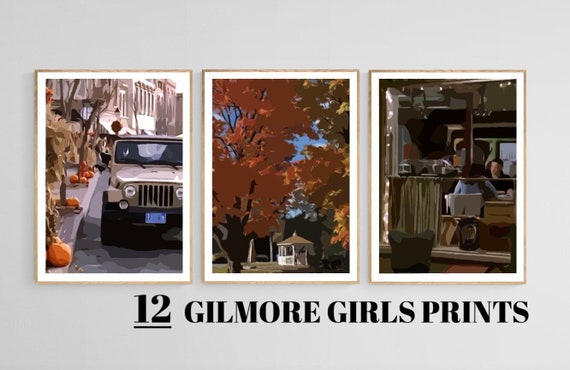 Gilmore Girls Prints | Stars Hollow, Autumnal TV Art (Digital Download)