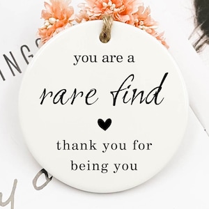 Sie sind ein seltener Fund, danke, dass Sie Sie sind, Freund Geschenk, Dankeschön Geschenk, Mitarbeiter Geschenk, Wertschätzung Geschenk, Mini Schild