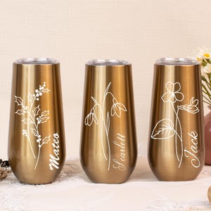 6 Oz Tumbler, Bridesmaid Proposal Gifts, Bridesmaid Glass, Personalized Tumbler, Custom Gift, Name Tumbler, Gift Box Idea, Bachelorette Cups