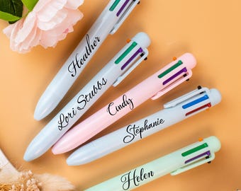 Multi Colour Pen, Personalised Teacher Gift, Teachers, Starting School, Children Pen, Business Writing Tool, Students Gift, Stationary