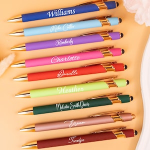 Bolígrafo personalizado de oro rosa suave y lujoso, regalo para mejores amigas, bolígrafos de regalo para mujeres, regalos de Navidad, bolígrafo personalizado de lujo, regalos para ella