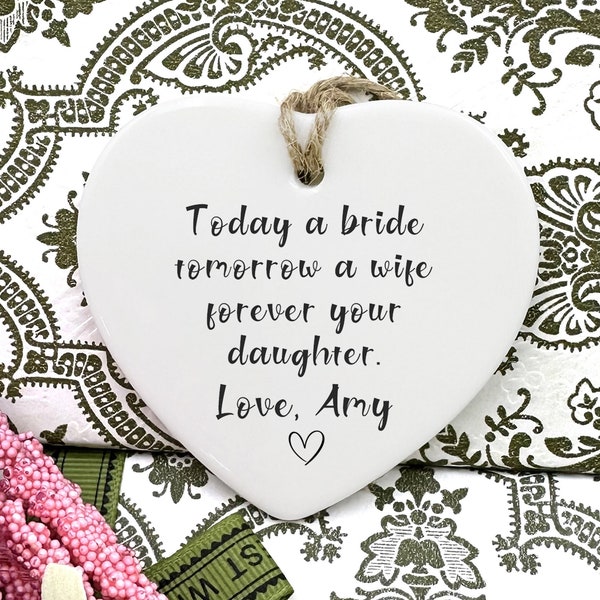 Ceramic Daughter Heart Etsy