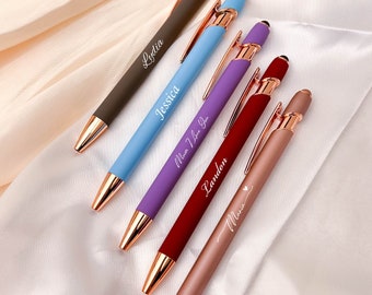 Personalisierter Business Pens Benutzerdefinierter Text, benutzerdefinierter Roségold-Kugelschreiber, Geschenk für beste Freunde, Muttertagsgeschenke, Schreibwerkzeug, Bürobedarf