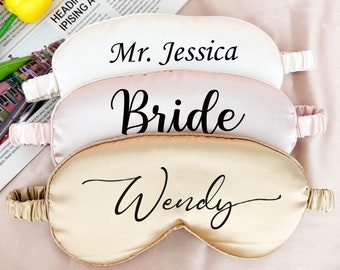 Eye Masks, Sleep Masks, Custom Gift For Bridesmaid, Sleepover Party Favor, Bachelor Party Gift, Graduation Gift, Gift for Her, Birthday Gift