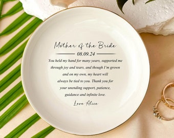 Bride Mom Gift for Mother of the Bride, Gift from Bride, Gift Form Daughter, Ring Dish Wedding Gift,To My Mother on My Wedding Day,Ring Dish