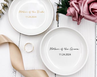 Regalo de la madre de la novia, regalo de la madre del novio, regalo de boda, plato de anillo personalizado, regalo para mamá, regalo de la hija, regalo personalizado