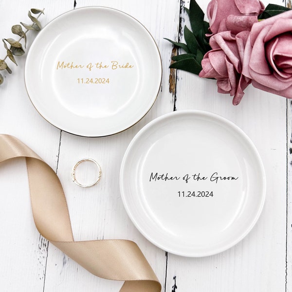 Mother of the Bride Gift, Mother of the Groom Gift, Wedding Gift, Personalized Ring Dish, Gift for Mom, Gift From Daughter,Personalized Gift