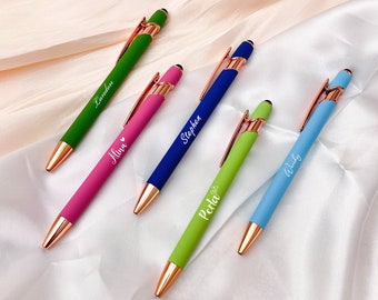 Penna in oro rosa personalizzata lussuosa e morbida al tatto, penne regalo per donne, penna personalizzata fantasia, regalo per i migliori amici, regalo per la festa della mamma, regali per lei