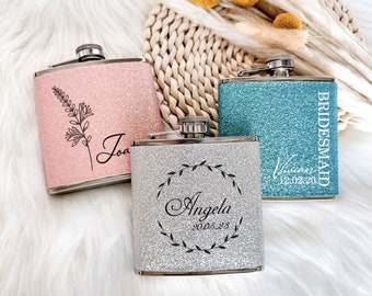 Personalized WOMENS FLASKS - Birthday Gifts for Her, Girls Trip Gifts for Women, Best Friend Gift for Her, Vacation Trip