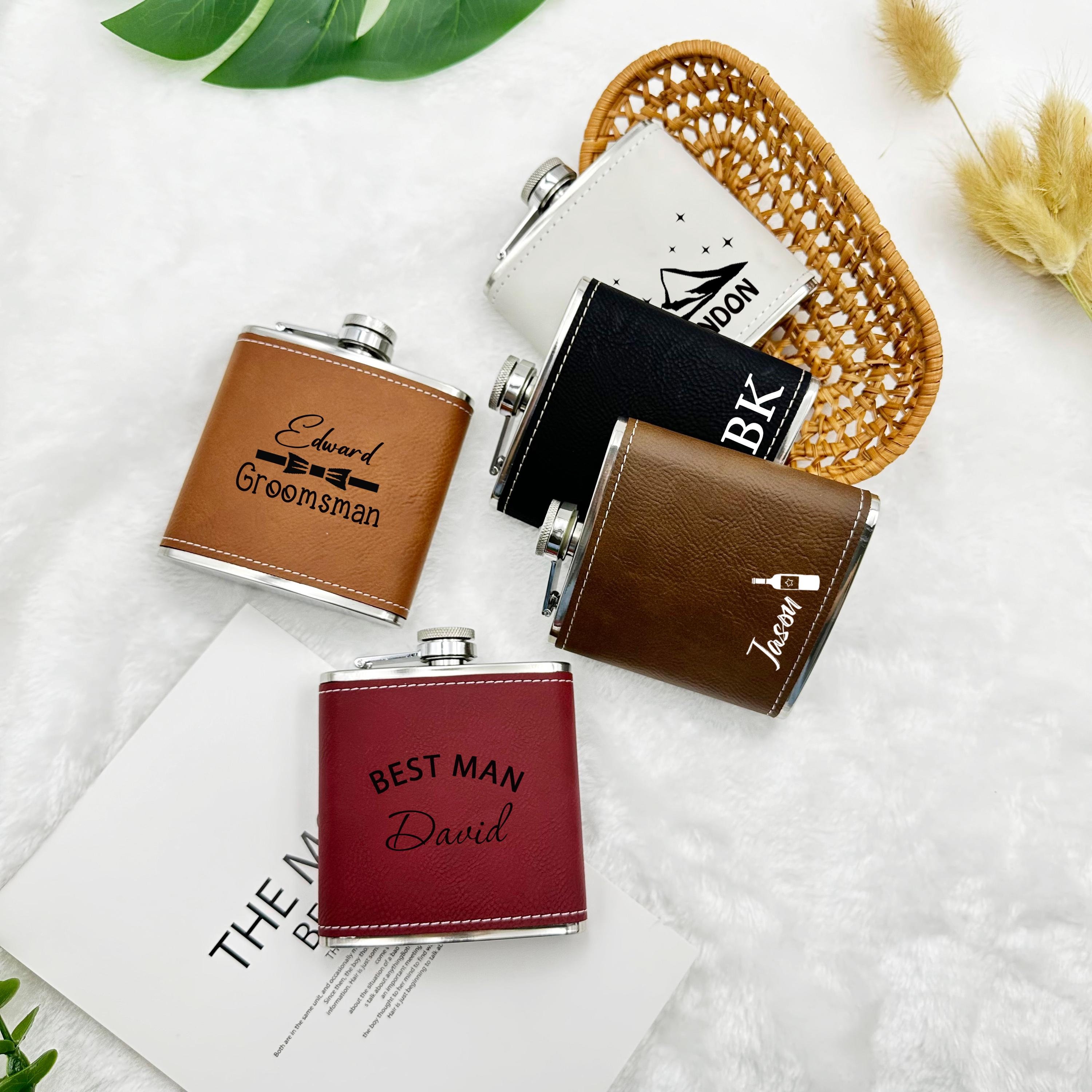 8OZ Git Wrecked Flask - BLACK, RED, STAINLESS, OR 6OZ LEATHER 8OZ Git Wrecked Flask - BLACK, RED, STAINLESS, OR 6OZ LEATHER
