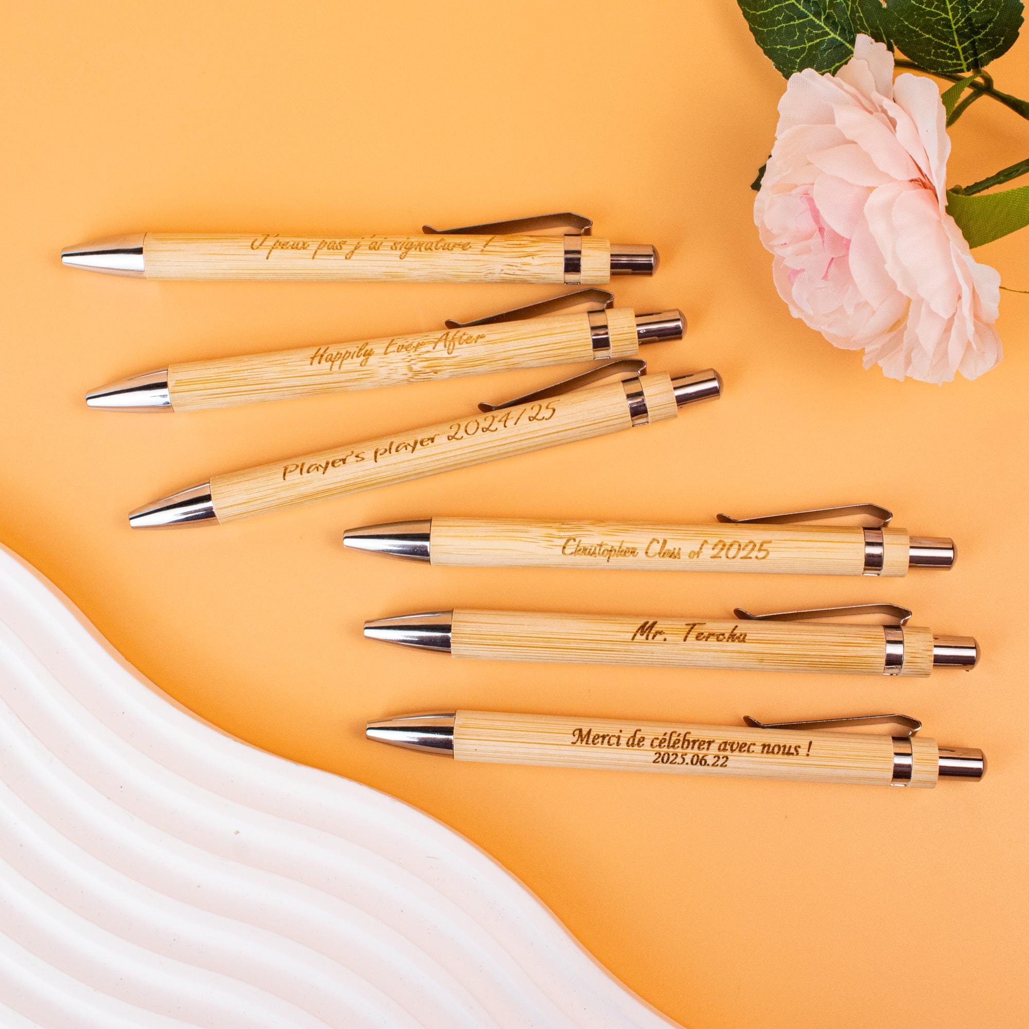 Engraved Wooden Pen, Personalized Bamboo Pen, Bamboo Perfect Gift ...