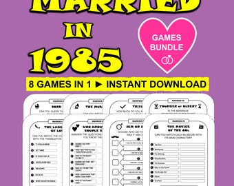 45th Wedding Anniversary Games Sapphire Wedding Games Married in 1980 ...