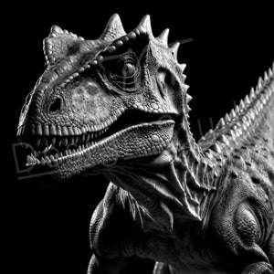 Artistic Dinosaur PNG / PNG Laser Engraving file for slate / Digital Design / Wildlife / Animal Life / Laser ready / Dinosaur for engraving