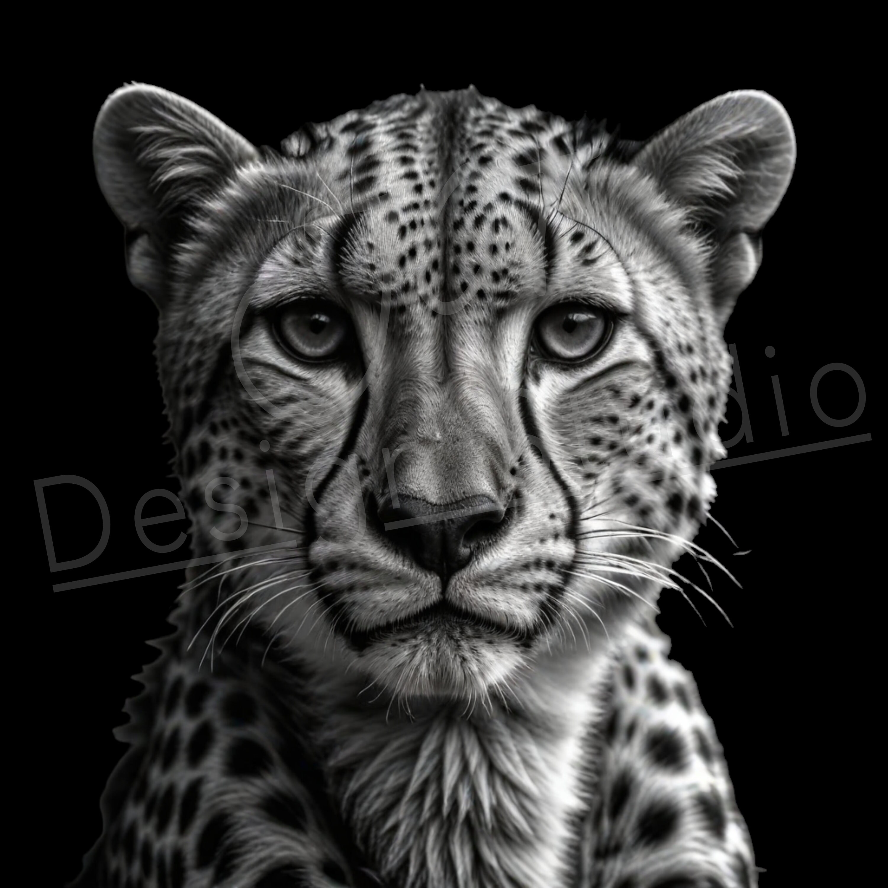 Set of 6 Artistic Cheetah Green Cover  Up (S,M,L)