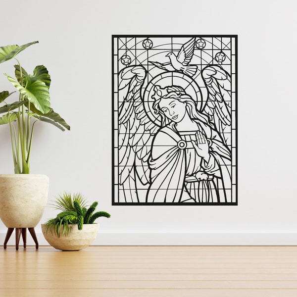 Mother Mary - Christian Metal Wall Decor, Jesus Wall Art, Christian Wall Art, Dining Room Wall Decor