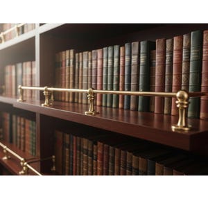 Brass Gallery Rail - Brass Shelf Tipping