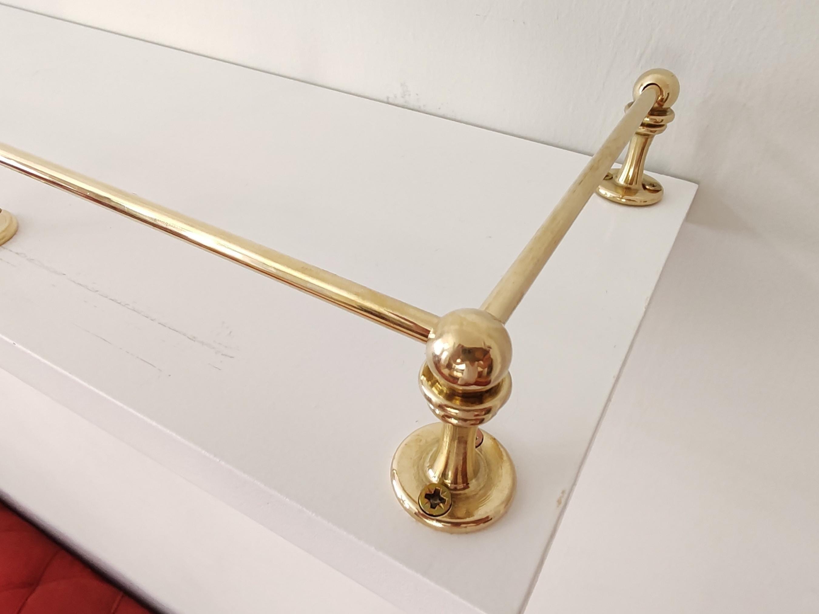 Unlacquered Brass Gallery Rail / Bookshelf Tipping Rail - Etsy