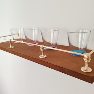 Brass Gallery Rail - Brass Shelf Tipping