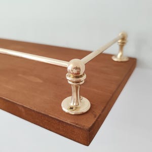 Brass Gallery Rail - Brass Shelf Tipping