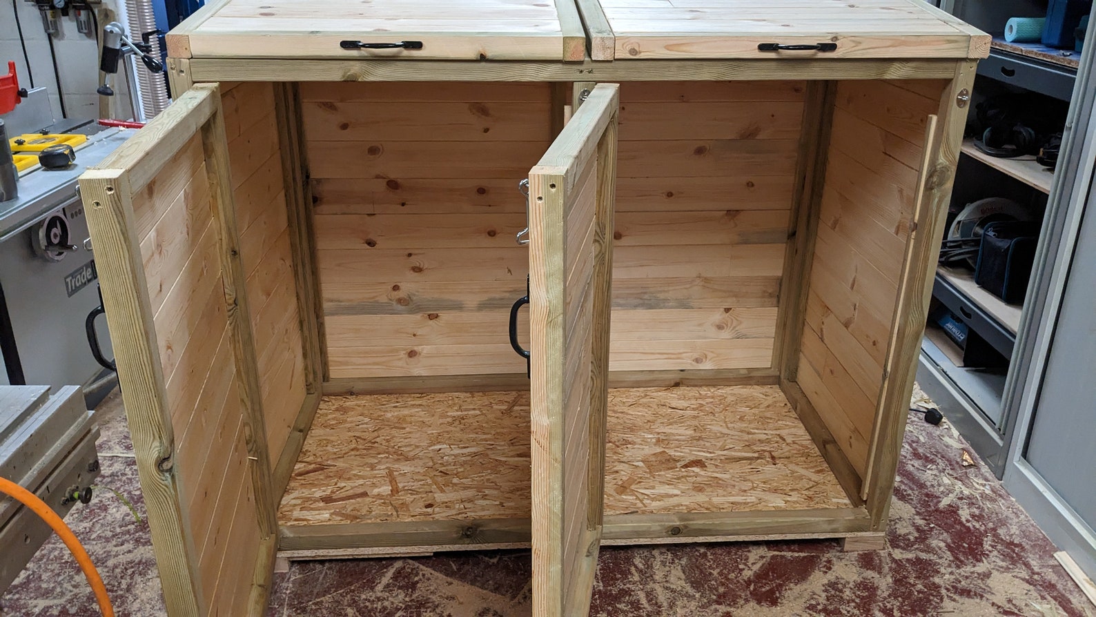 Double Wheelie Bin Storage Etsy UK