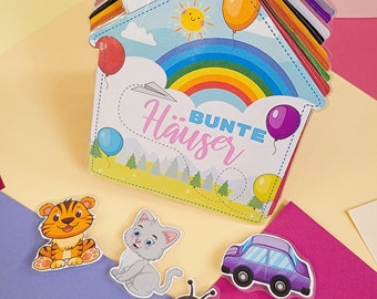 Busy Book English, Play book for children, Montessori development book