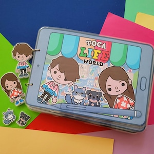 Toca Boca Life World, Busy Book Deutsch, Spielbuch für Kinder, Montessori Entwicklung Buch