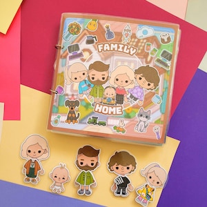 Toca Boca Life World, Maison familiale, Livre d'activités en allemand, Livre de jeux pour enfants, Livre de développement Montessori