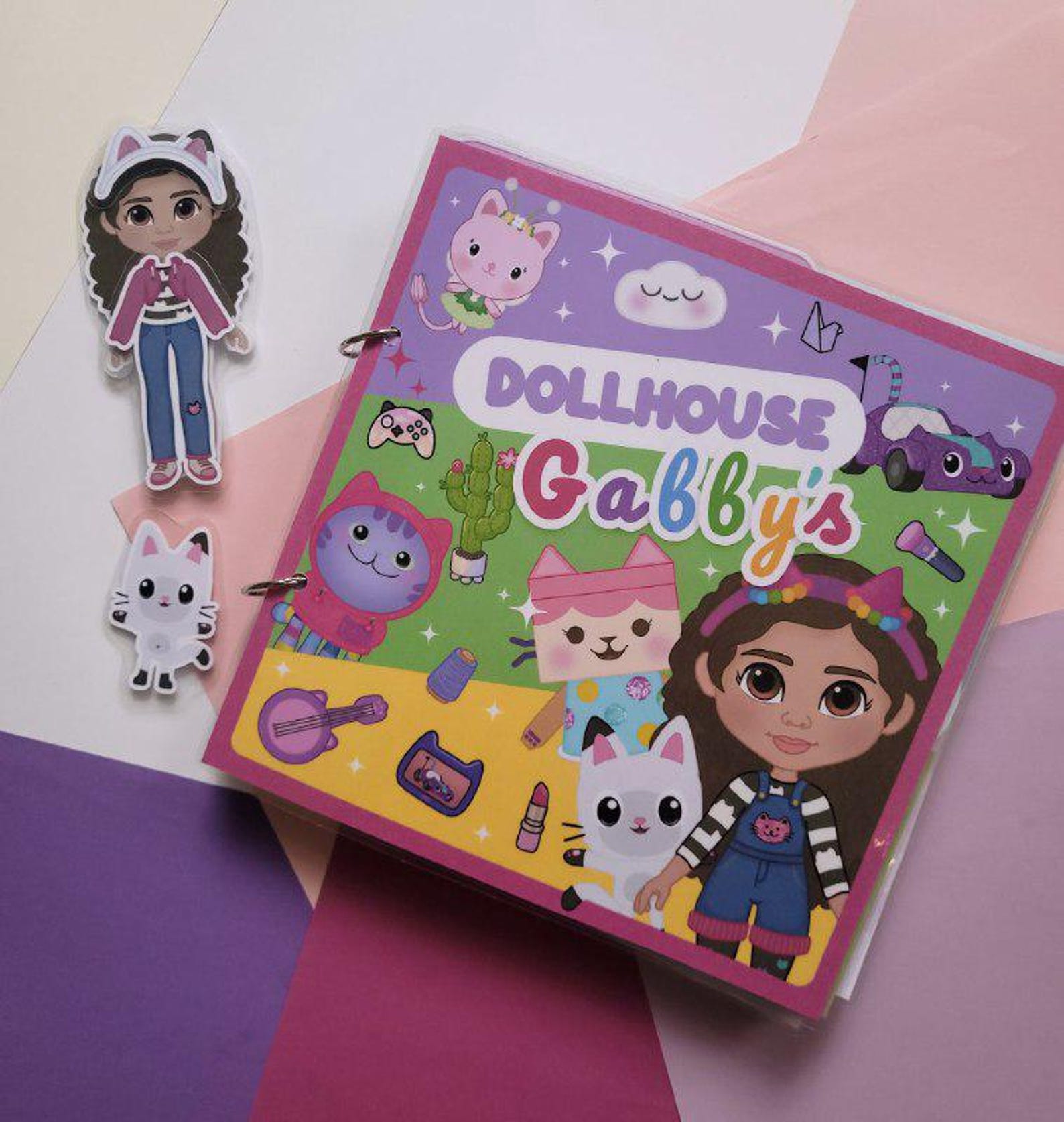 Gabby Dollhouse, Busy Book German, Playbook for Children, Montessori
