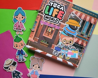 Toca Boca Life World, Einkaufen,Spielbuch,Handmade,Busybook,Spiel