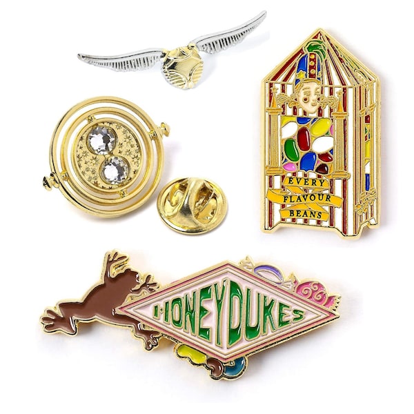 Pin's Harry Potter retourneur de temps ou vif d'or ou honeydukes ou Bertie