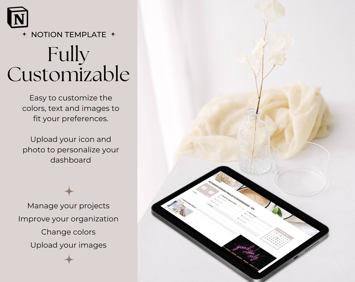 Notion Interior Design Planner Template Notion Template Digital ...
