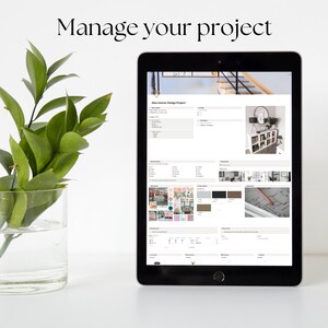 Notion Interior Design Planner Template | Notion Template | Digital ...