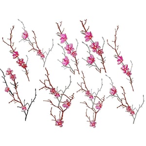 Sakura embroidery design Bundle  - Cherry blossom embroidery designs machine embroidery pattern - Flowers embroidery file - Trees embroidery