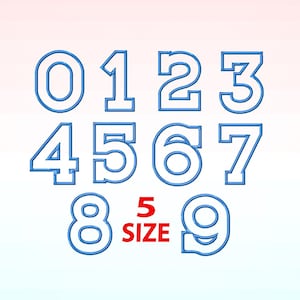 Birthday Number Font Applique embroidery design bundle - Number applique Letter Monogram embroidery designs machine embroidery pattern file