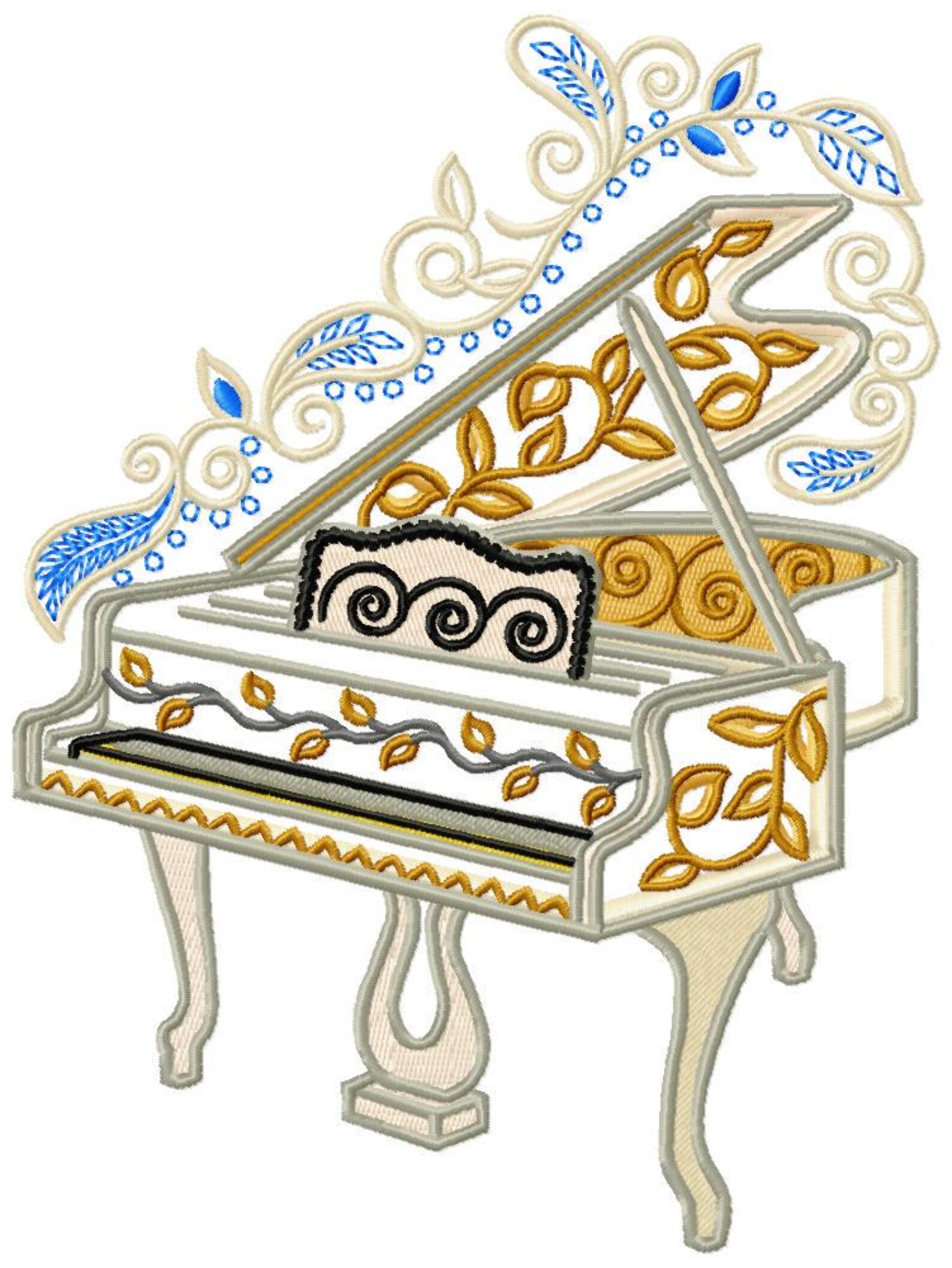 Embriodry Instruments Musical Instrument Embroidery Design Bundle - Drum Embroidery Designs ...