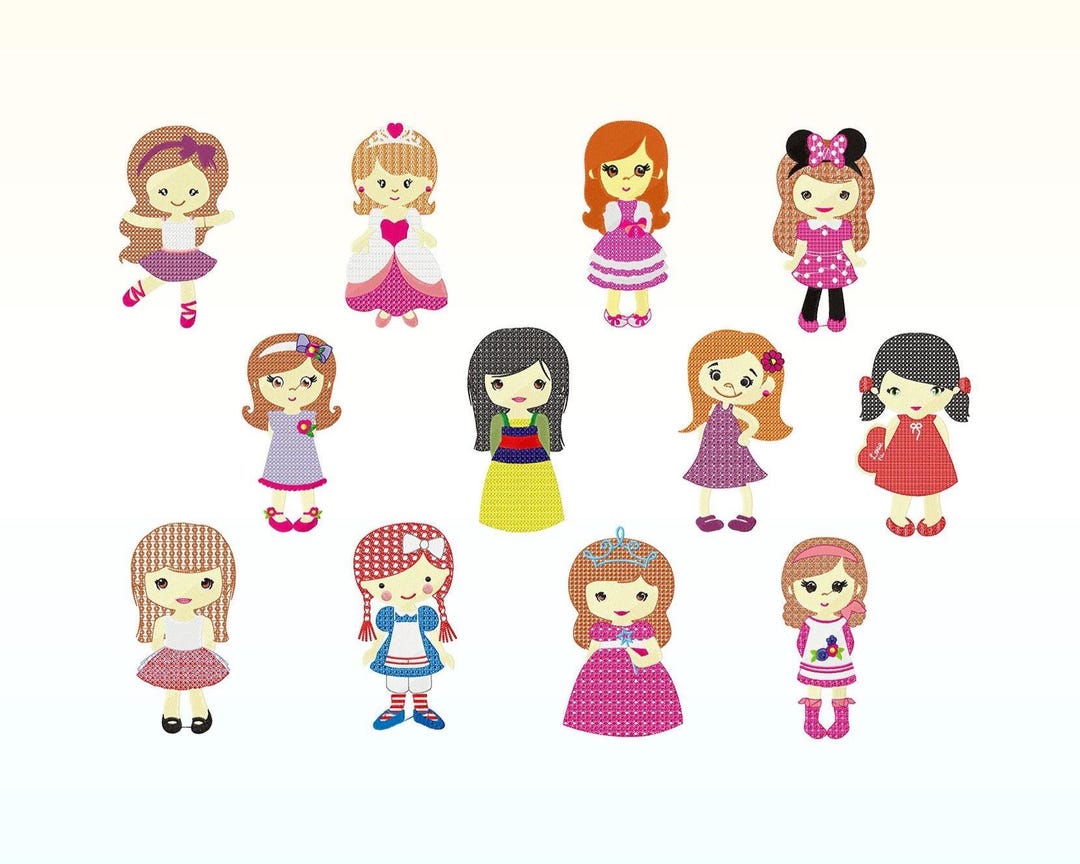 Baby Princess Embroidery Design Bundle - Baby Girl Embroidery Designs ...